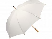 Зонт-трость 7379 Okobrella бамбуковый, полуавтомат, белый