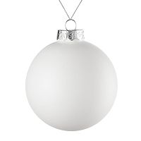 Оформительский шар Finery, 10 см, матовый белый