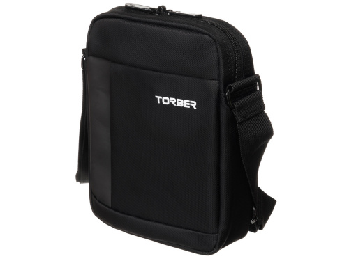 Сумка кросс-боди TORBER, черный, нейлон, 21,5 х 17 х 6 см фото 2
