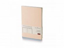 Ежедневник А5 недатированный Megapolis Velvet Flex, розовый powder