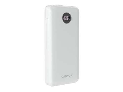 Портативный аккумулятор Canyon PB-2002 (CNE-CPB2002W), белый Портативный аккумулятор Canyon PB-2002 (CNE-CPB2002W), белый