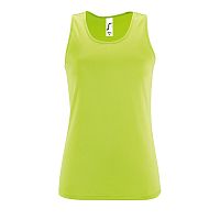 Майка женская SPORTY TT WOMEN, зеленое яблоко