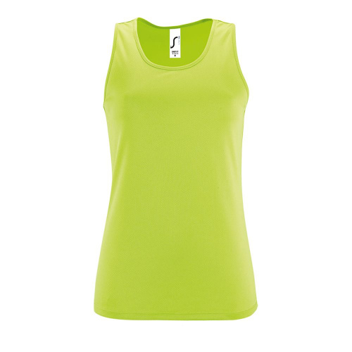 Майка женская SPORTY TT WOMEN, зеленое яблоко