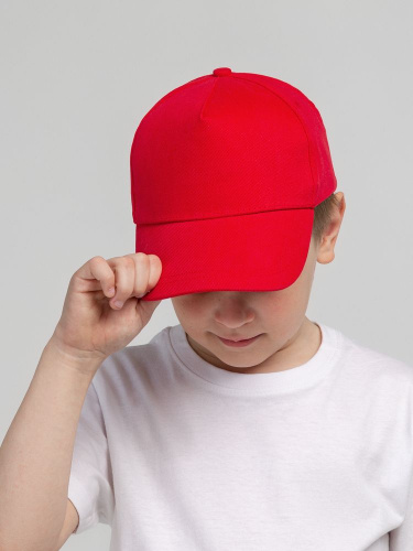 Бейсболка детская Standard Kids, красная фото 5