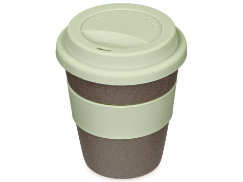 Стакан с силиконовой крышкой Cafe, olive Стакан с силиконовой крышкой Cafe, olive