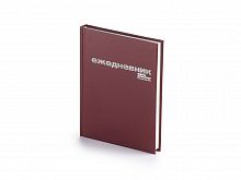 Ежедневник А6 недатированный Бумвинил, бордовый