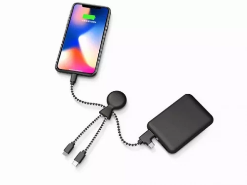 Внешний аккумулятор «BioPack» c кабелем «Mr. Bio», 5000 mAh фото 4