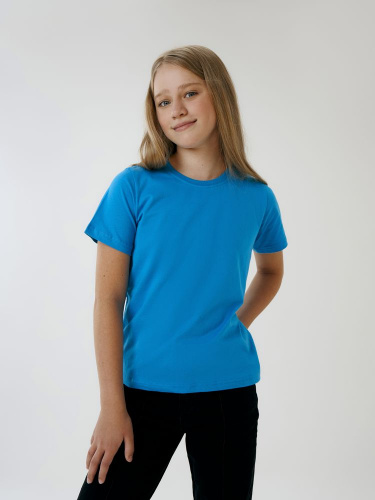 Футболка детская T-Bolka Kids, бирюзовая фото 3