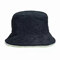 Панама Bucket двусторонняя утепленная, темно-серая с бежевым