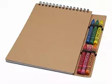 Блокнот А5 «Doodle» с восковыми мелками
