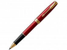 Ручка-роллер Parker Sonnet Red Intense GT, стержень: F, цвет чернил: black, в подарочной упаковке