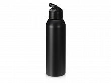 Алюминиевая бутылка для воды с ручкой Plain Alu, 650 мл, черный