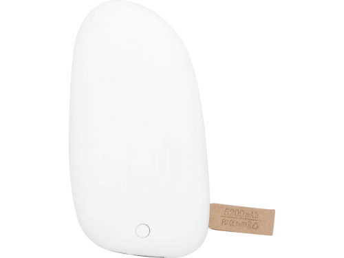 Внешний аккумулятор в форме камня Stone, 5200 mAh, белый фото 2 Внешний аккумулятор в форме камня Stone, 5200 mAh, белый фото 2
