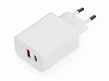 Сетевое зарядное устройство c выходами USB-A и USB-C и быстрой зарядкой QC/PD «Recharger Pro», 30 Вт