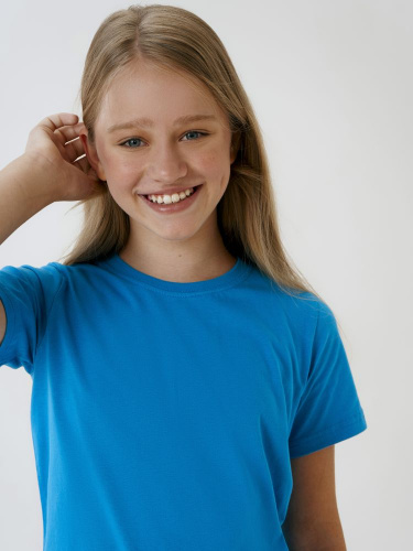 Футболка детская T-Bolka Kids, бирюзовая фото 5