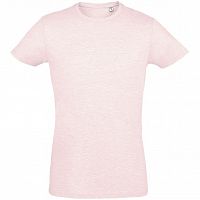 Футболка мужская приталенная REGENT FIT 150, розовый меланж