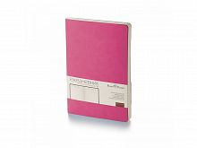 Ежедневник А5 недатированный Megapolis Velvet Flex, темно-розовый