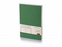 Ежедневник А5 недатированный Megapolis Velvet Flex, темно-зеленый