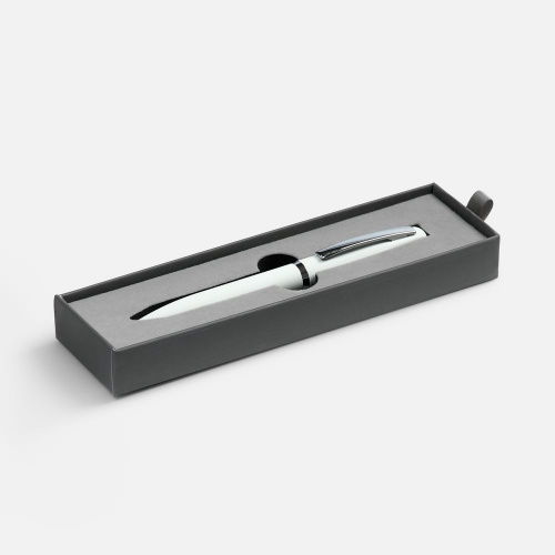 Ручка шариковая Bolt Soft Touch в футляре, белая Ручка шариковая Bolt Soft Touch в футляре, белая