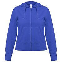 Толстовка женская Hooded Full Zip ярко-синяя