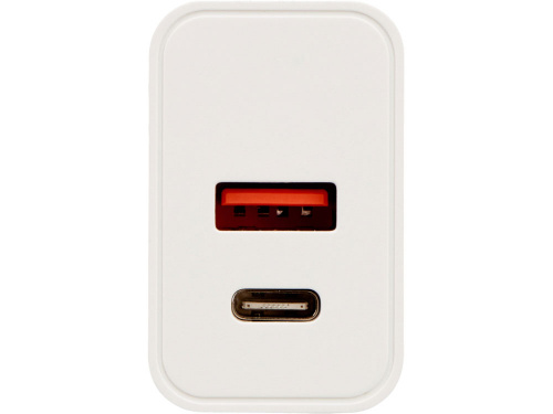 Сетевое зарядное устройство c выходами USB-A и USB-C Recharger Pro, быстрая зарядка QC/PD, 30 Вт, белый фото 2 Сетевое зарядное устройство c выходами USB-A и USB-C Recharger Pro, быстрая зарядка QC/PD, 30 Вт, белый фото 2