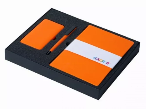Подарочный набор «COLOR IT» c блокнотом, ручкой и повербанком, 10000 mAh фото 2