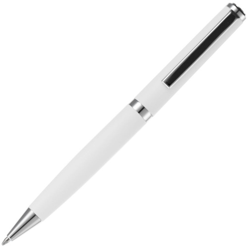 Ручка шариковая Inkish Chrome, белая фото 4