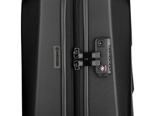 Чемодан WENGER Prymo, чёрный, малый, 40х55х20 см, 36 л, ABS+PC фото 4