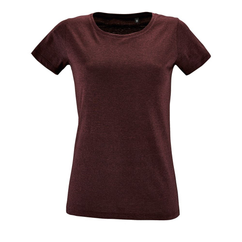 Футболка женская REGENT FIT WOMEN, бордовый меланж