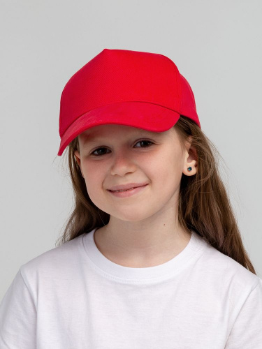 Бейсболка детская Standard Kids, красная фото 6