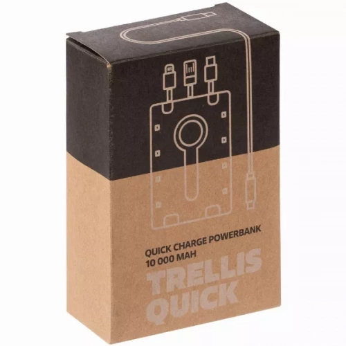 Аккумулятор с быстрой зарядкой Trellis Quick 10000 мАч, белый фото 11