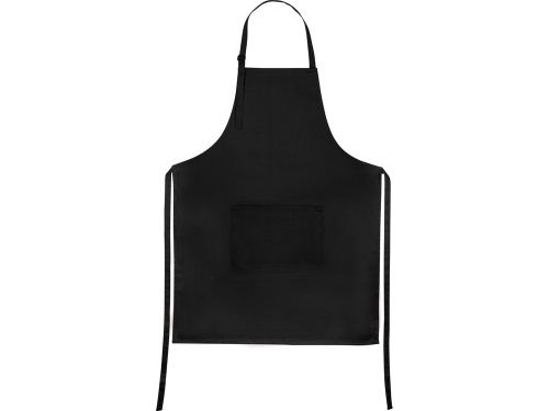 Хлопковый фартук 180gsm, черный Хлопковый фартук 180gsm, черный