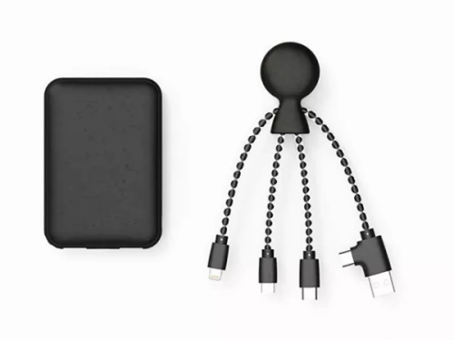 Внешний аккумулятор «BioPack» c кабелем «Mr. Bio», 5000 mAh фото 5
