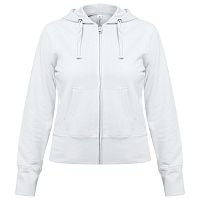 Толстовка женская Hooded Full Zip белая