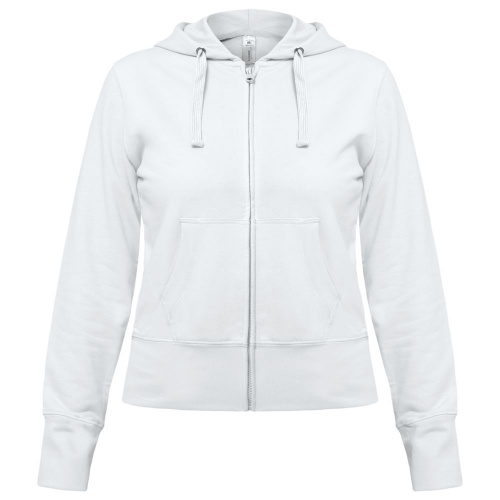 Толстовка женская Hooded Full Zip белая