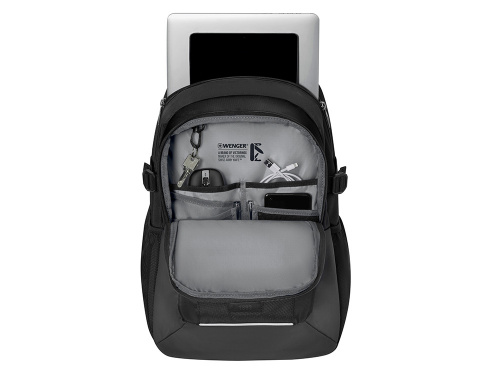 Рюкзак WENGER XE Ryde 16, черный, переработанный ПЭТ/Полиэстер, 33х22х47 см, 26 л. фото 3