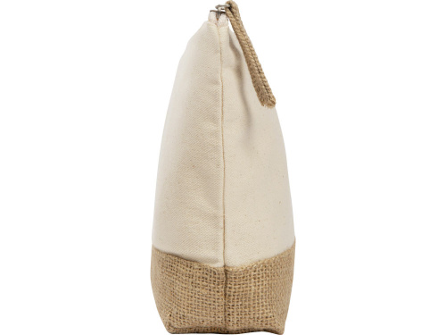 Косметичка Jute из хлопка и джута, натуральный фото 4 Косметичка Jute из хлопка и джута, натуральный фото 4