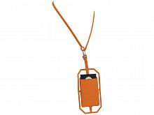 Картхолдер RFID со шнурком, оранжевый
