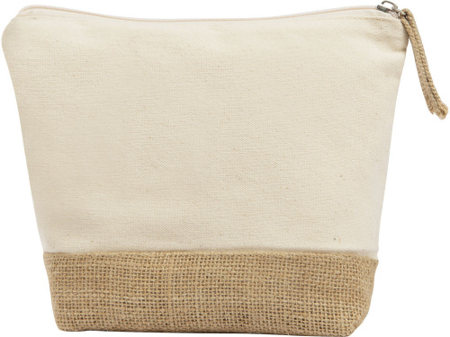 Косметичка Jute из хлопка и джута, натуральный фото 2 Косметичка Jute из хлопка и джута, натуральный фото 2