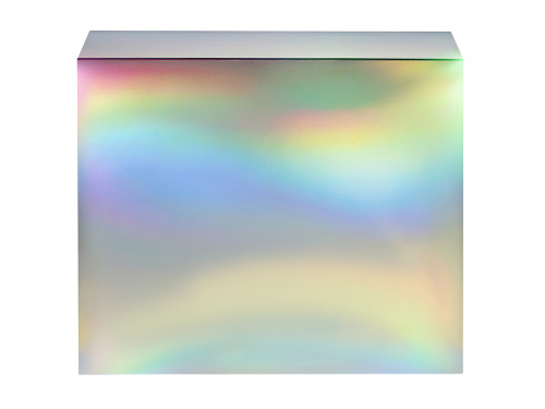Подарочная коробка с голографическим шубером без печати Aurora, L, 260х260х100 мм. фото 3 Подарочная коробка с голографическим шубером без печати Aurora, L, 260х260х100 мм. фото 3