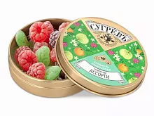 Карамель леденцовая со вкусом малины в банке