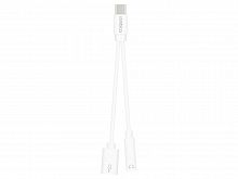 Rombica Type-C Adapter 3.5C, белый