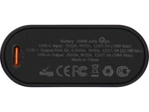 Внешний аккумулятор с QC/PD Qwik, 10000 mah, черный фото 6 Внешний аккумулятор с QC/PD Qwik, 10000 mah, черный фото 6