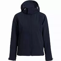 Куртка женская Hooded Softshell темно-синяя