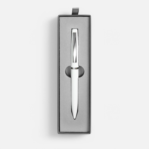 Ручка шариковая Bolt Soft Touch в футляре, белая фото 2 Ручка шариковая Bolt Soft Touch в футляре, белая фото 2