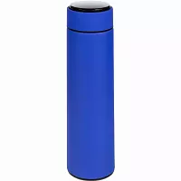 Смарт-бутылка с заменяемой батарейкой Long Therm Soft Touch, синяя