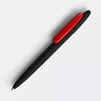 Ручка шариковая Prodir DS5 TRR-P Soft Touch, черная с красным