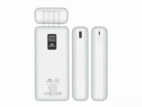 Внешний аккумулятор с дисплеем и встроенными кабелями VA2220, 20000 mAh фото 13