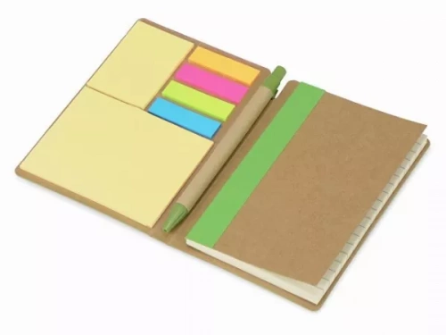 Блокнот А6 «Write and stick» с ручкой и набором стикеров фото 2