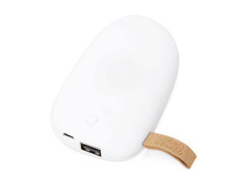 Внешний аккумулятор в форме камня Stone, 5200 mAh, белый Внешний аккумулятор в форме камня Stone, 5200 mAh, белый